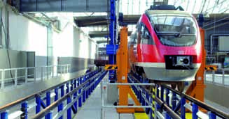 Ins rechte Gleis gebracht Ein weiterer Bauabschnitt Umbau Fahrzeuginstandhaltung Werk Kassel der Deutschen Bahn AG erfolgreich beendet Die Bauunternehmung Hundhausen, als A -Lieferant der Deutschen
