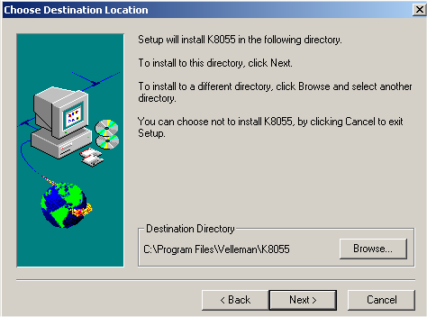 Software-installation 20. Software-installation Starten Sie "setup.exe". Wenn die Software nicht mitgeliefert ist, können Sie die Software für Updates auf www.velleman.