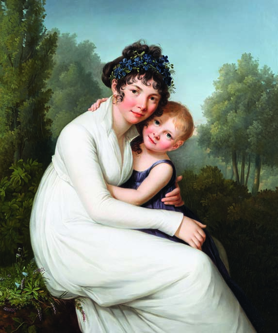 Marie-Victoire Lemoine, Porträt der Madame de Lucqui mit ihrer Tochter, um 1800 Foto: Mick Vincenz