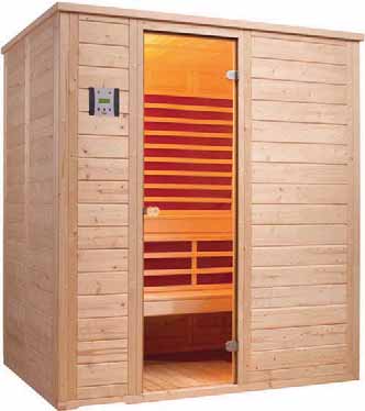 Sauna mit Salzverdampfer - Die kleine Sole-Therme für zu Hause Die Modellserie Vitalis ist mit einem speziellen Klimaofen ausgestattet.