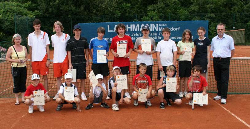 Jugend-Clubmeisterschaften 2008 Eine Woche vor Beginn der Sommerferien, am 19. Juli, fanden die Jugend- Clubmeister-schaften des Tennisclub Markdorf statt.