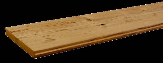 Profilholz/Rustikschalung Mit Nut und Kamm (Kammlänge 10 mm), kantig oder mit leichter Fase, Entlastungsnut auf der Rückseite. nord. Fichte und heim.