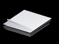 Die ALU DIBOND - Platte besteht aus zwei 0,3 mm dicken Aluminiumdeckschichten, beidseitig mit Schutzfolie versehen und einem Kern aus Polyethylen.