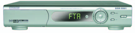 Receiver Receivers DSR 5001 Digitaler SAT-Receiver, FTA Digital SAT-receiver, Free-To-Air DSR5001 011 DSR5001 011 Für den Empfang nicht verschlüsselter digitaler TV- und Radioprogramme (FTA)