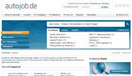 Preisliste Online Stellenportal autojob.de 