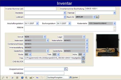 OVS FMWW CAD-INTERFACE PROZESS Inventarmanagement