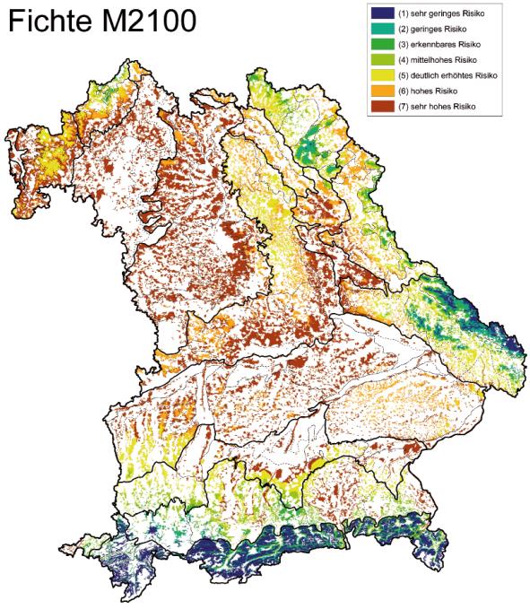 Baumartenanteilsschätzung - überregional Ziel: Erstellung einer flächendeckenden Fichten- und Kiefernanteilskarte für Bayern Hintergrund: Kölling, Dietz, Falk & Mellert (2009) Provisorische