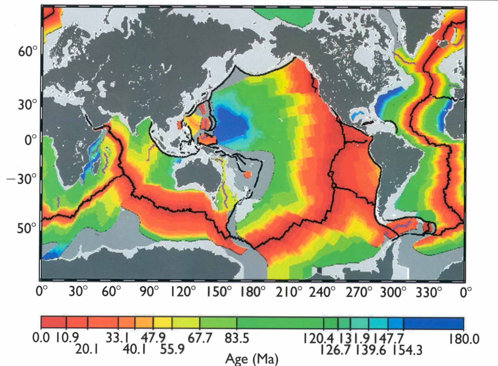 Die Ozeankruste deckt zwei Drittel der Erdoberfläche ab.