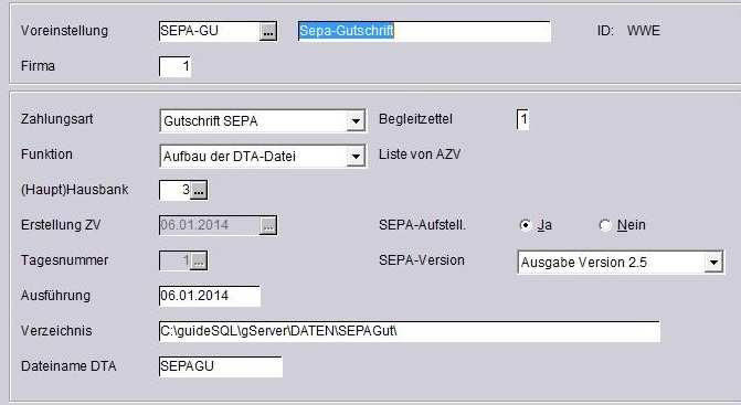 5. SEPA-Überweisungen Handbuch Finanzwesen 3.45 / SEPA Nach Erfassung sämtlicher erforderlicher Stammdaten kann der Zahllauf für SEPA- Überweisungen gestartet werden.