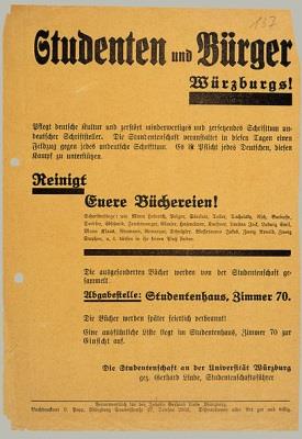 SCHOOL-SCOUT Ideologie und Gesellschaft im Dritten Reich Seite 10 von 40 Station 1: Die Bücherverbrennung im Mai 1933 Nur wenige Monate nach der Machtergreifung der Nationalsozialisten fanden überall