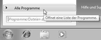 36 MIT PROGRAMMEN UND FENSTERN ARBEITEN Zeigen Sie auf den Rechner mit der Maus und klicken Sie einmal links Ist das gesuchte Programm nicht in diesem Abschnitt enthalten dann müssen Sie den Eintrag