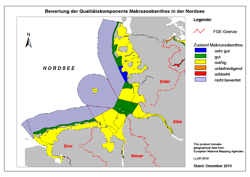 Ökologische Bewertung Nordsee Phytoplankton 20 15 Makrophyten 10 5 0 20 15 10 5 unbefried.