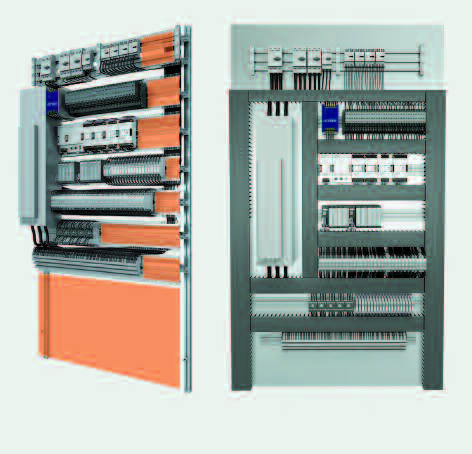 Cabinet Solutions Beim LSC-Verdrahtungssystem von LÜTZE handelt es sich um einen modularen Rahmen, der zur einfachen Montage der Steuerungskomponenten dient, die Verdrahtung mit einbezieht und in