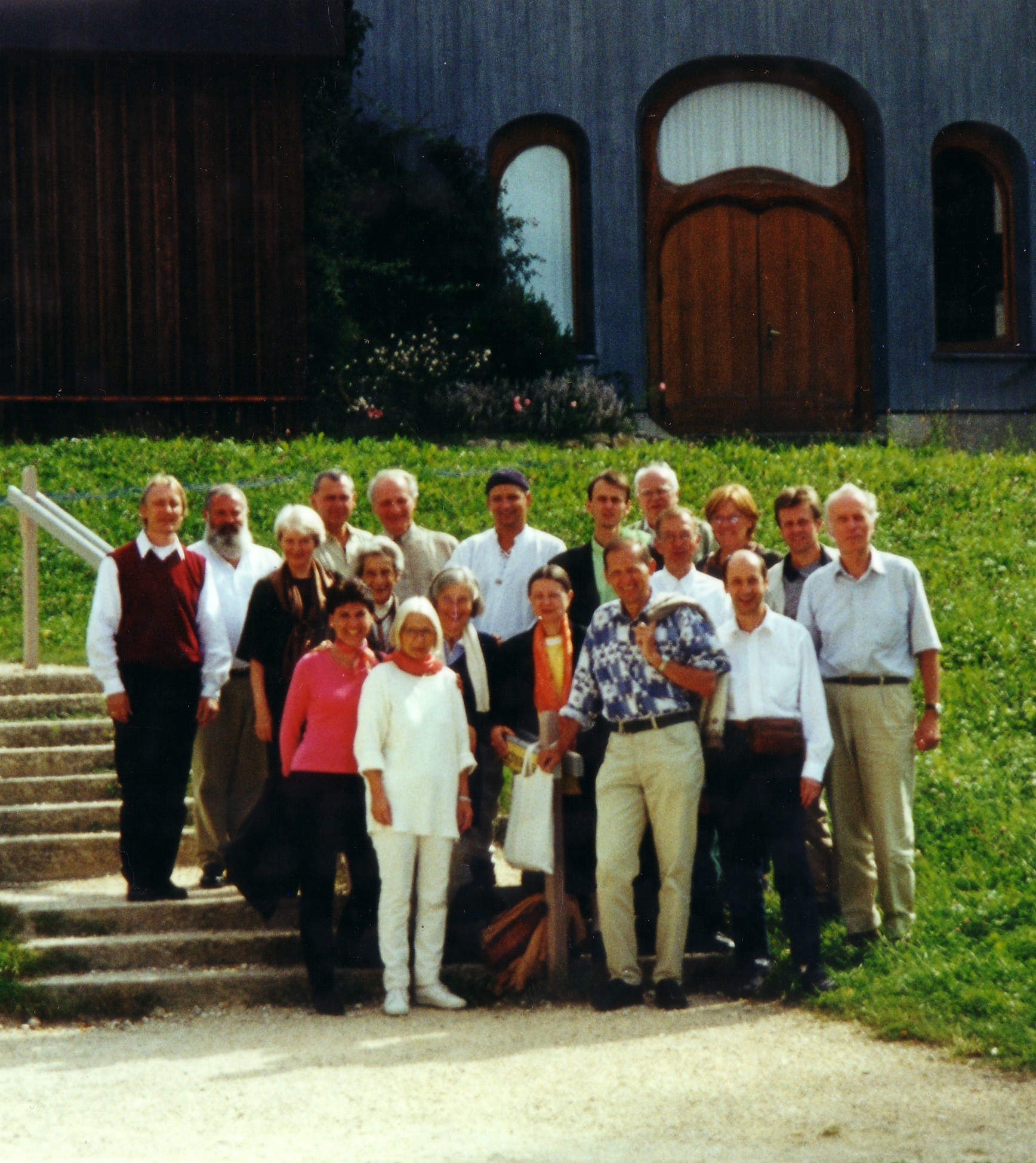 Mitgliederversammlung am Goetheanum September 2000 Martin Frank, Werner Schmötzer, Rudolf Christoph, Herbert Abend, Peter Altmeyer, Jean Lange, Dietrich Walter, Lotte