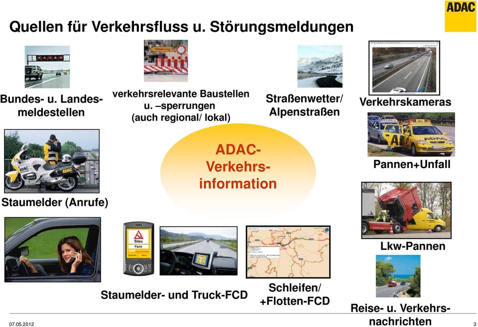 sperrungen (auch regional/ lokal) Straßenwetter/ Alpenstraßen Verkehrskameras