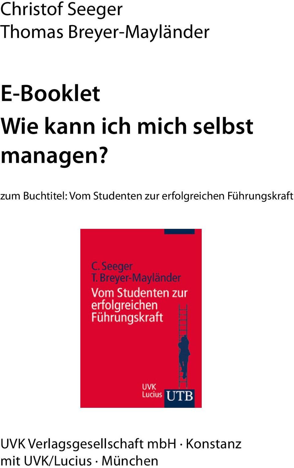 zum Buchtitel: Vom Studenten zur erfolgreichen