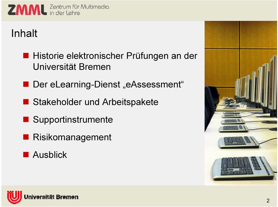 eassessment Stakeholder und Arbeitspakete