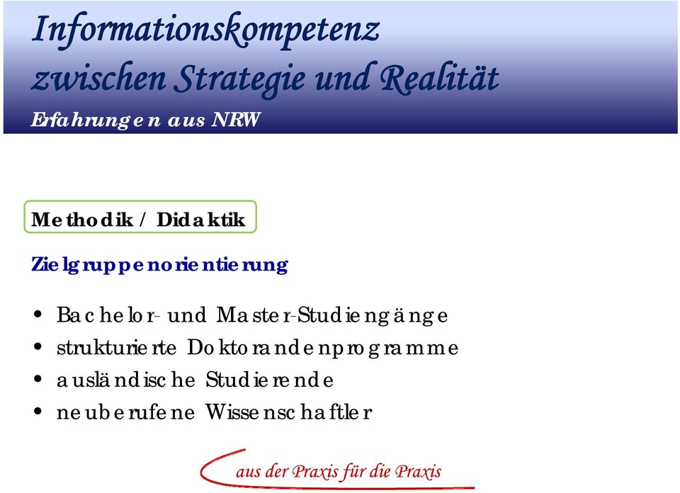 Mastr-Studingäng strukturirt