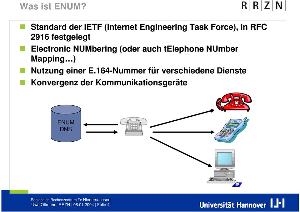 festgelegt Electronic NUMbering (oder auch telephone NUmber Mapping )