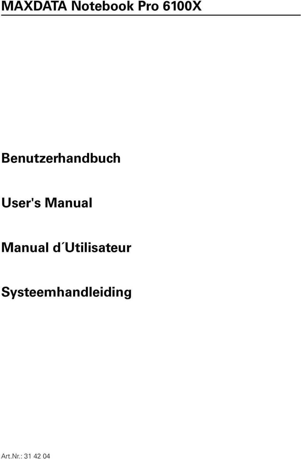 Manual Manual d Utilisateur