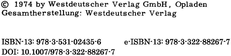 Verlag ISBN-13: 978-3-531-0435-6