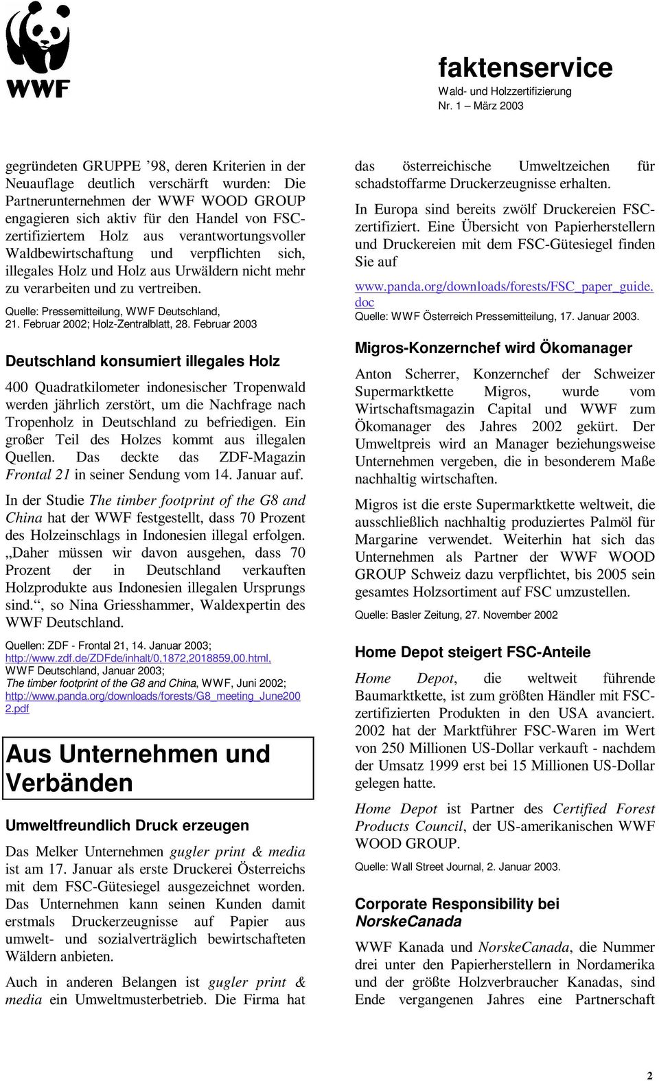 Februar 2002; Holz-Zentralblatt, 28.
