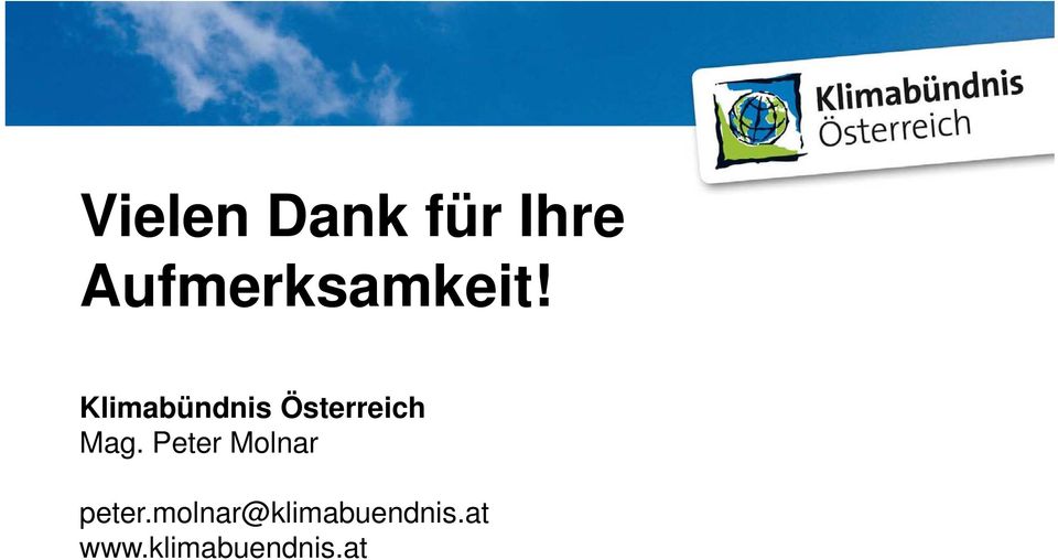 Klimabündnis Österreich Mag.