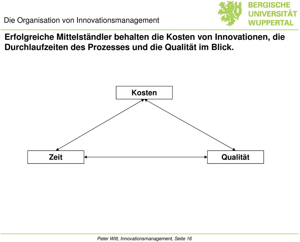 Durchlaufzeiten des Prozesses und die Qualität im Blick.