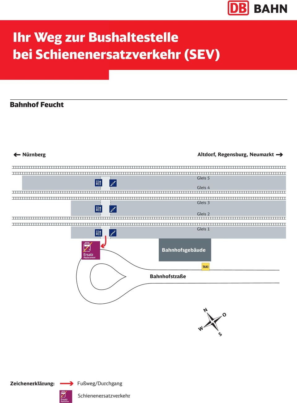 Gleis 4 Gleis 3 Gleis 2 Gleis 1 Bahnhofsgebäude Bahnhofstraße