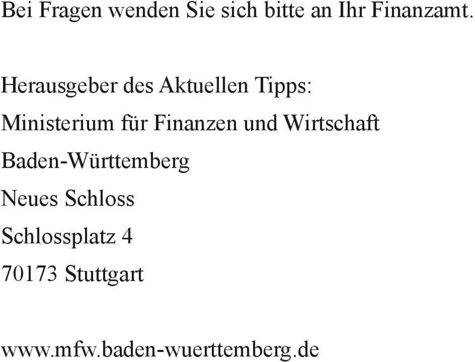 Finanzen und Wirtschaft Baden-Württemberg Neues