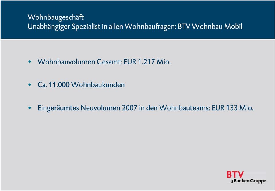 Gesamt: EUR 1.217 Mio. Ca. 11.