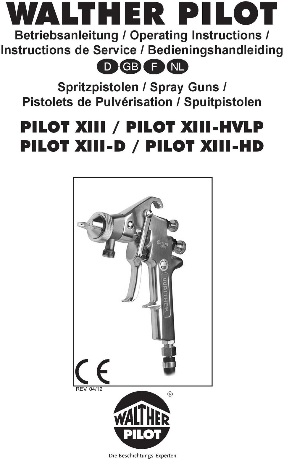 Spritzpistolen / Spray Guns / Pistolets de Pulvérisation /