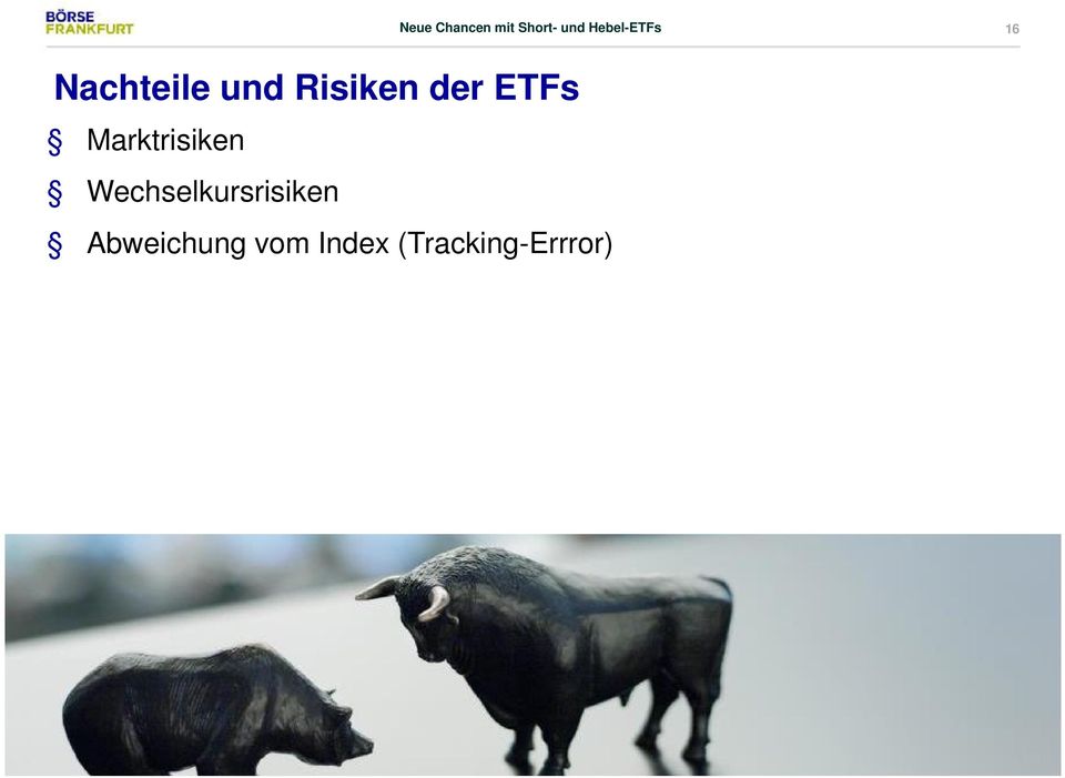 der ETFs Marktrisiken