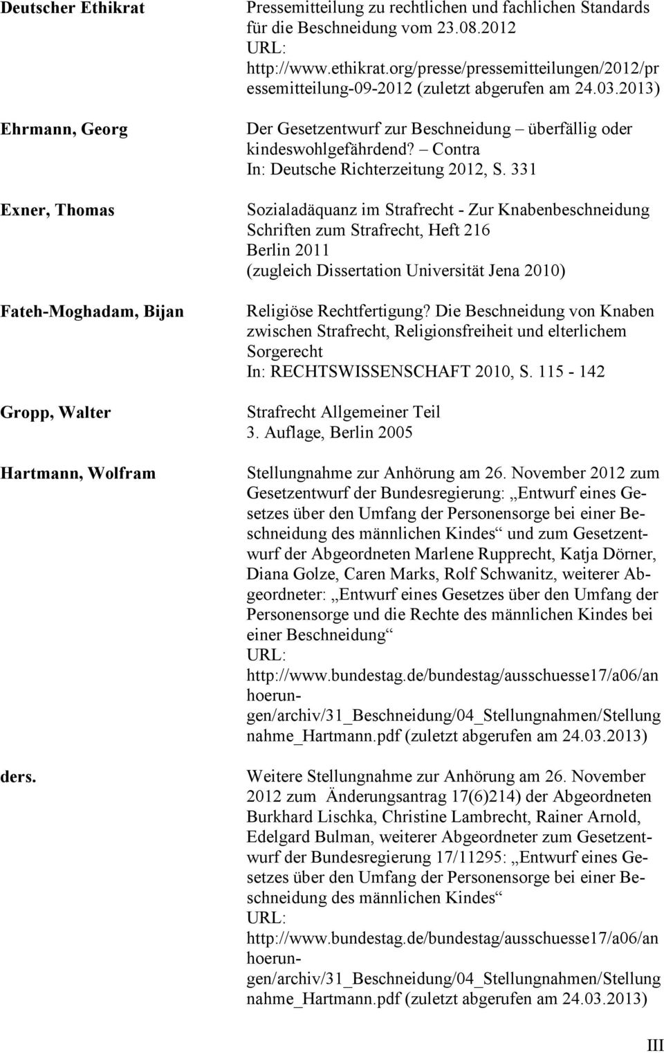 Contra In: Deutsche Richterzeitung 2012, S.