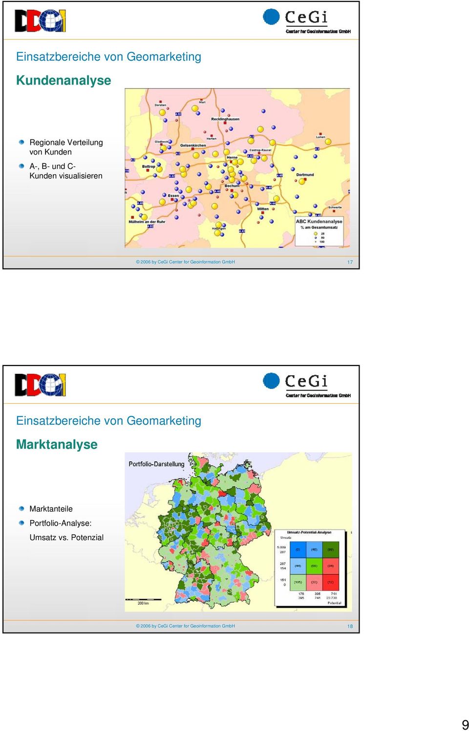 visualisieren 17 Einsatzbereiche von Geomarketing