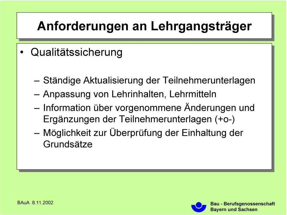 Lehrmitteln Information über vorgenommene Änderungen und Ergänzungen