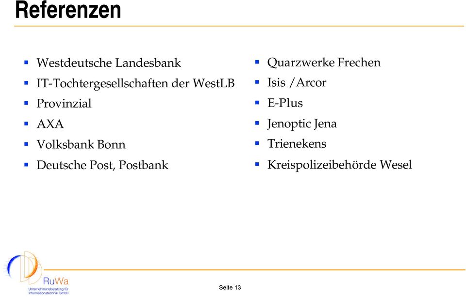 Volksbank Bonn Deutsche Post, Postbank Quarzwerke