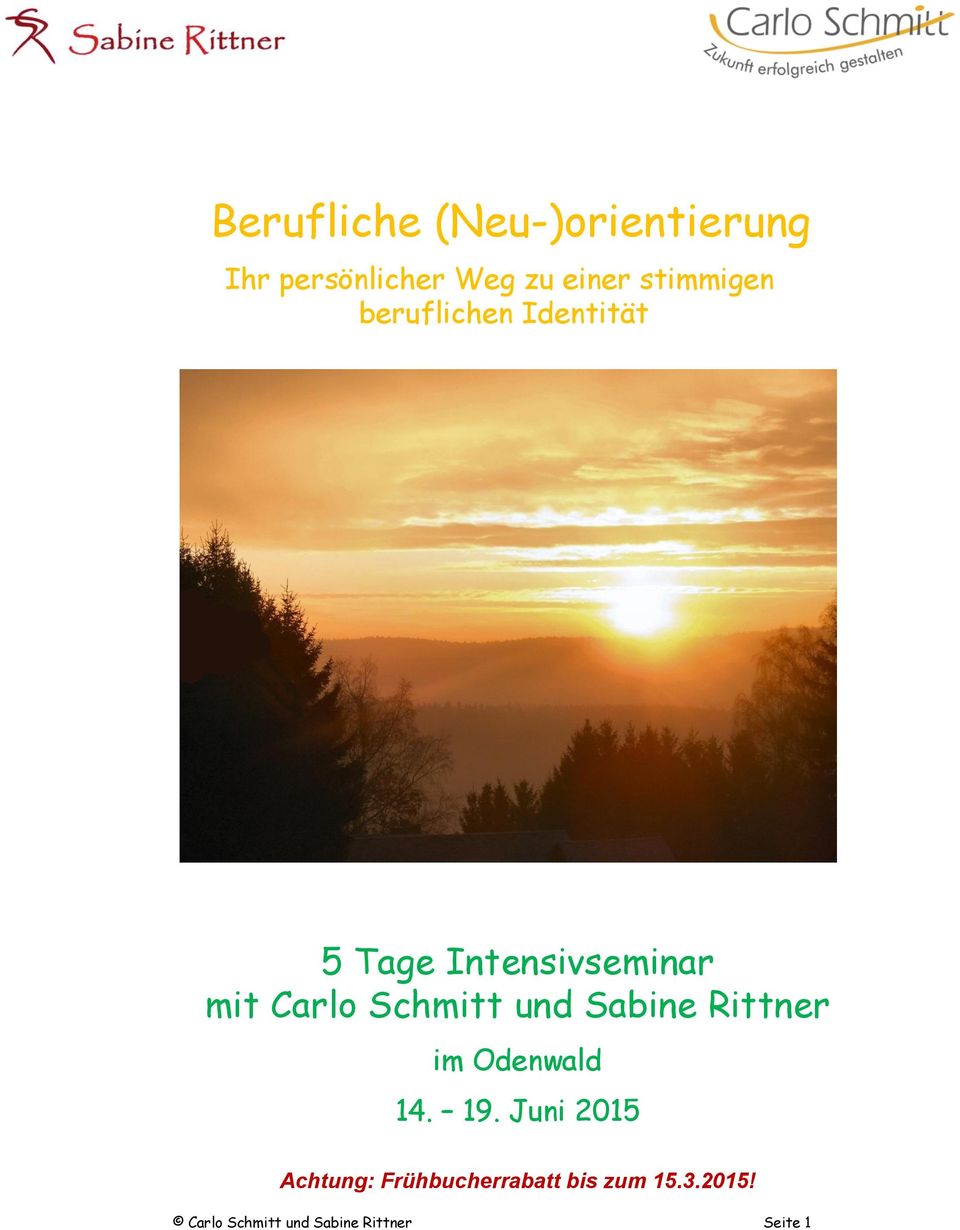 Schmitt und Sabine Rittner im Odenwald 14. 19.