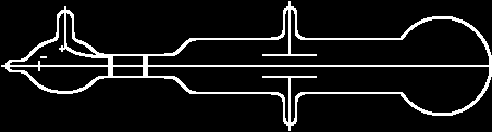 Die Gasentladungsröhre, mit der Thomson das Elektron entdeckte.