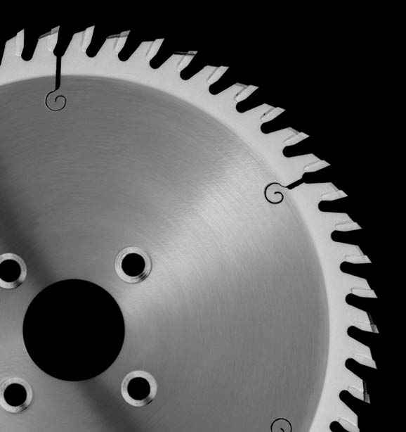 0039 Kappkreissägeblatt - Zum Kappen überstehender Anleimer TC Clipping sawblade - For edgebanding machine S = Spanwinkel E, W / A = Winkel einseitig spitz (E) oder Wechselzahn (W) / Achswinkel S =