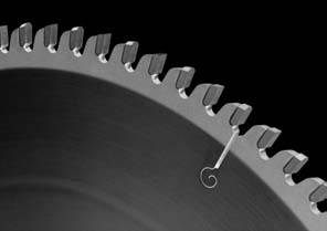 0040 Formatkreissägeblatt - Für Profil- und Vollschnitte in Aluminium TC Sizing sawblade - For panel sizing and cross cut of aluminium Profile oder Blöcke für Wandstärke 8-50 mm Profiles or