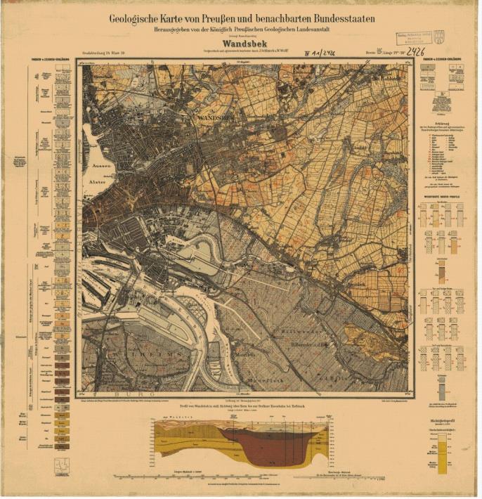 18 Die geologischen Aufnahmen für die Geologische Karte von Preußen 1 : 25 000 erfolgten in der ersten Hälfte des 20. Jahrhunderts.