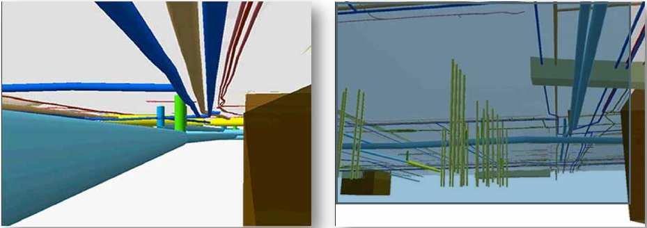 Von 2D zu 3D Verfügbare Informationen Netze in 3D ( Abwasser, Fernwärme und Hochspannung) Netze in 2.