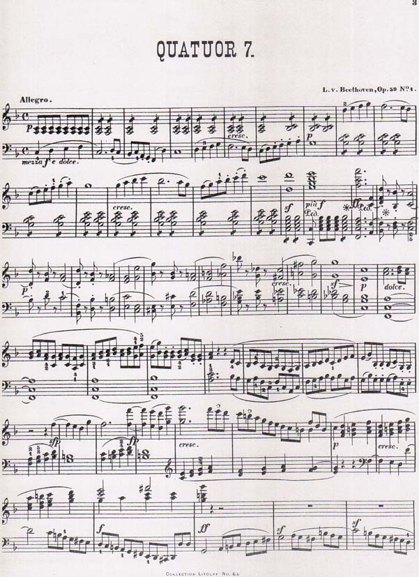 Klavierauszug Aber-Beispiel 4000 Quatuors pour deux violons, alto et violoncelle / de.