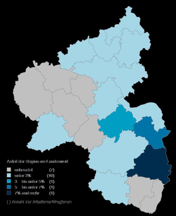 Damit vereinte die Branche nicht nur ein Drittel des rheinland-pfälzischen Industrieumsatzes und 17 % der Beschäftigten der Industrie auf sich, sondern trug auch 20 % zum Umsatz und 14 % zur