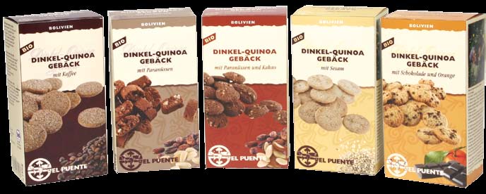 KEKSE Die fünf leckeren Bio-Kekssorten auf der Basis von Dinkel und Quinoa bieten hnen ein herrliches Geschmackserlebnis!