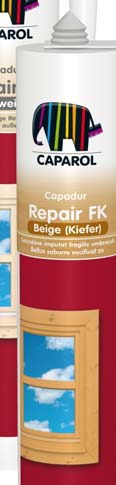 Capadur Repair FK / Fensterkitt Der elastische und überstreichbare Fensterkitt Elastischer Fensterkitt für das Abdichten von Glasscheiben an Holz- und Stahlfenstern.