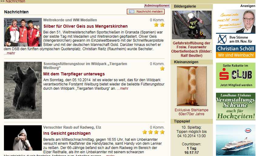 Bannerwerbung auf www.oberlahn.de 16.