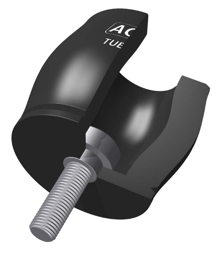 TUBUS-Serie TA Strukturdämpfer axial dämpfend 76 Die Strukturdämpfer TA aus der innovativen ACE TUBUS-Serie sind wartungsfreie, einbaufertige Dämpfungselemente aus einem Co-Polyester Elastomer.