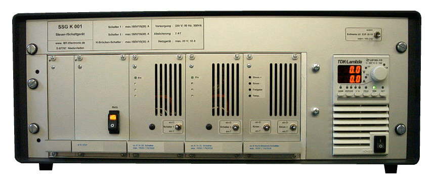 Bedienungsanleitung Steuer-/Schaltgerät SSG K 001 Leistungsnetzgerät 0-20 V / max.